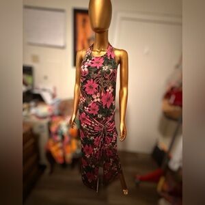 Free People Floral Maxi Dress - Pink and Black…never worn….